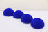 Electric Blue Flocked Round Puppet Nose - 40mm - FurriFingers